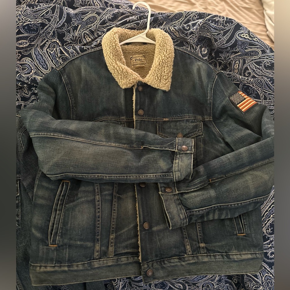 Polo Ralph Lauren Jean jacket with Sherpa lining XL